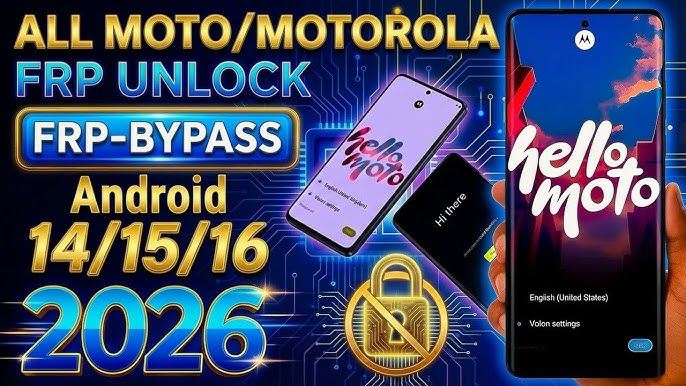 MotoUnlockTool FRP,MDM,Bootloader Unlock,Dual Imei,CPID,Network Unlock,Flash [New User]
